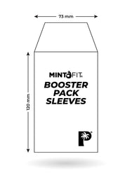 MintFit Booster Pack Sleeves - Extra Thick 50pc