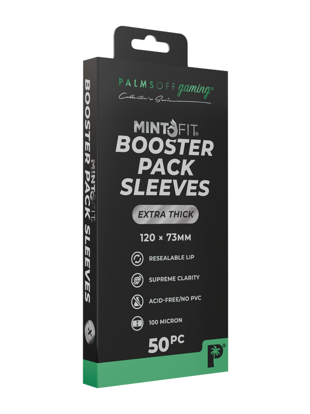 MintFit Booster Pack Sleeves - Extra Thick 50pc