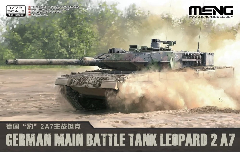 1/72 German Main Battle Tank Leopard 2 A7 Plastic Model Kit