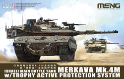 Meng 1/72 Israeli Main Battle Tank Merkava Mk.4M w/Trophy Active Protection System Plastic Model Kit