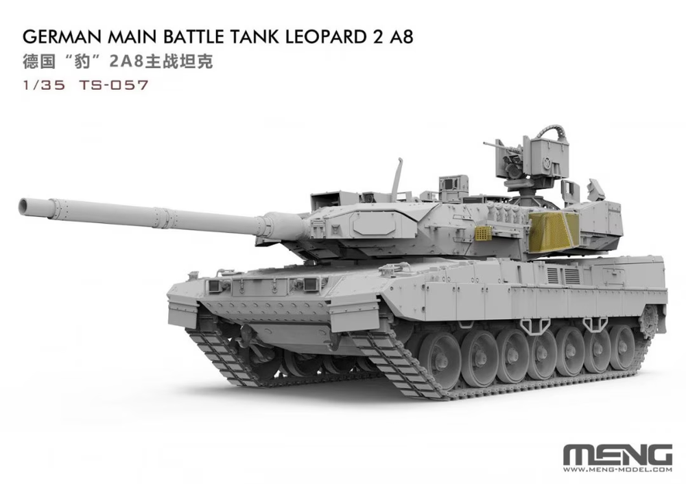 Meng 1/35 German Main Battle Tank Leopard 2A8 Plastic Model Kit