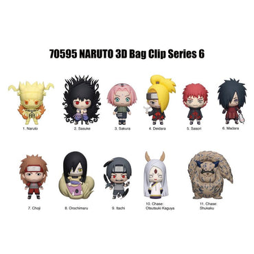 Naruto - 3D PVC Bag Clips (Series 6) Blind Bag
