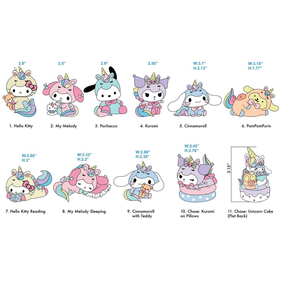 Hello Kitty and Friends - Series 4 3D Figural Foam Bag Clip Blind Bag