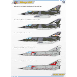 ModelSvit 1/72 Mirage IIIO Plastic Model Kit Aus Decals