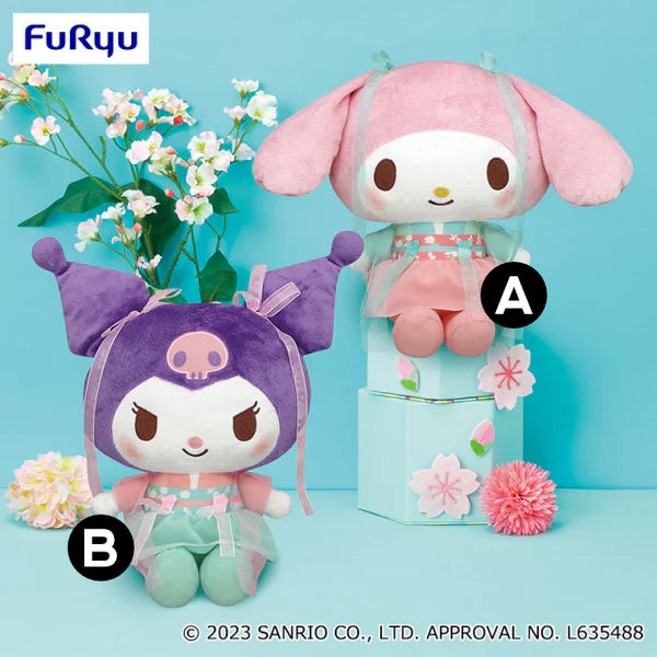 My Melody & Kuromi Spring Color Big Plush - [A] My Melody