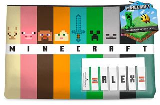 Minecraft - Alex - Named Pencil Case  250mm x 145mm