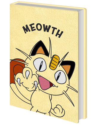 Pokemon A5 Premium Plush Noteboook - Meowth