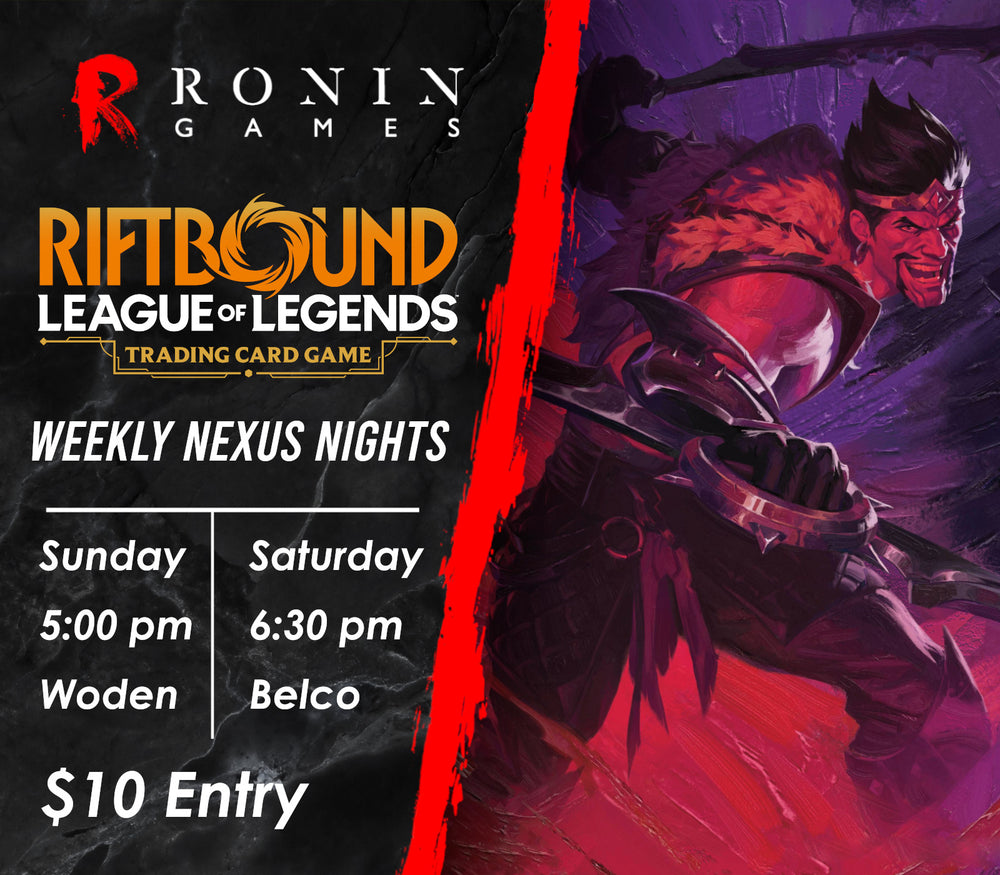Riftbound: Weekly Nexus Nights - Woden & Belconnen