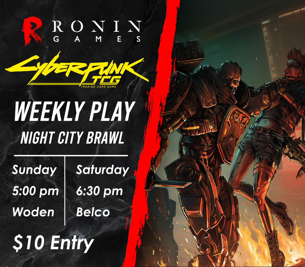 Cyberpunk TCG: Night City Brawl - Weekly at Woden & Belconnen