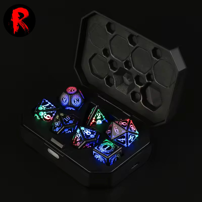 LED Astrology Symbology Dice Set - Ronin Games Dice