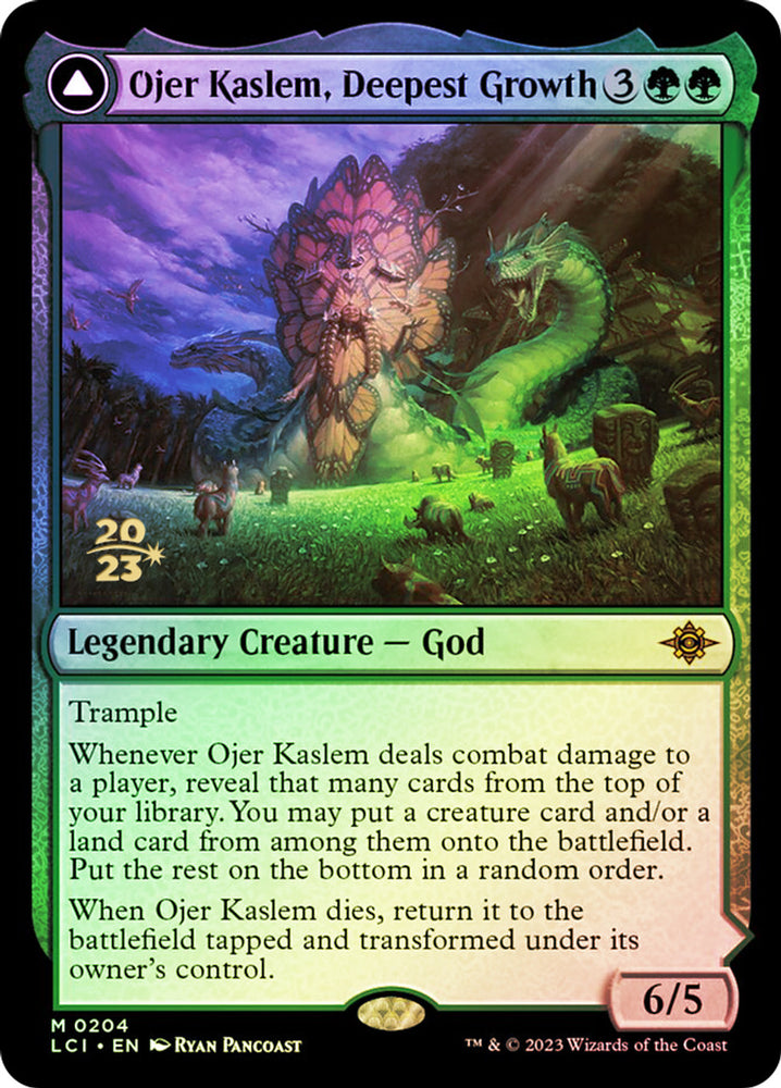 Ojer Kaslem, Deepest Growth // Temple of Cultivation [The Lost Caverns of Ixalan Prerelease Cards]