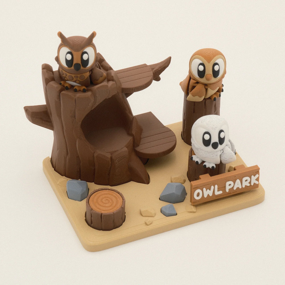 3D Printed Terarium Set - Owl Park