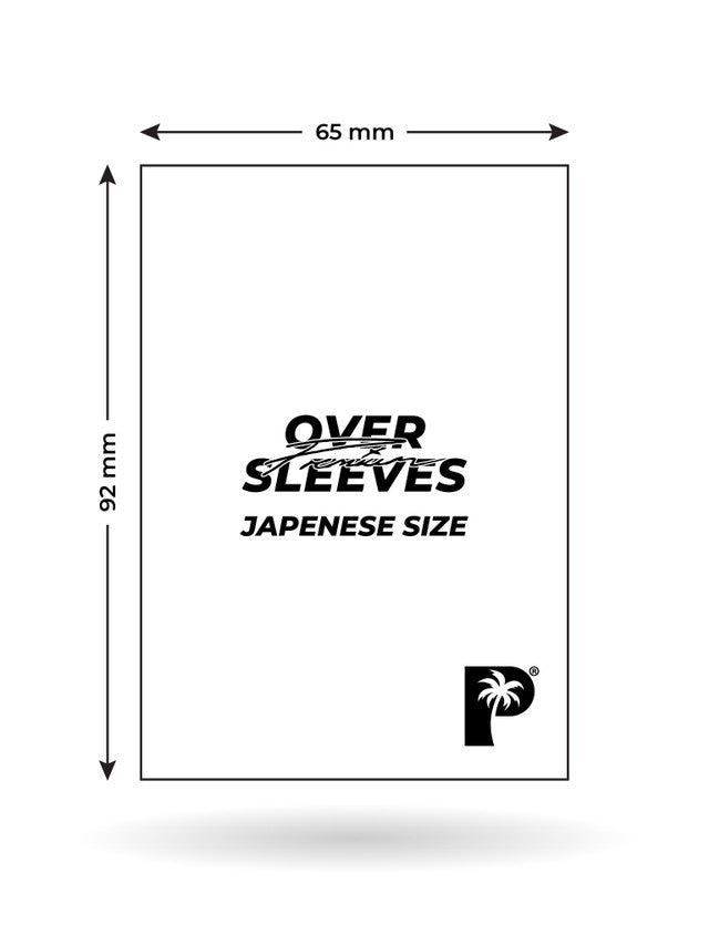 Premium Over Sleeves - Japanese Mini Size - Clear