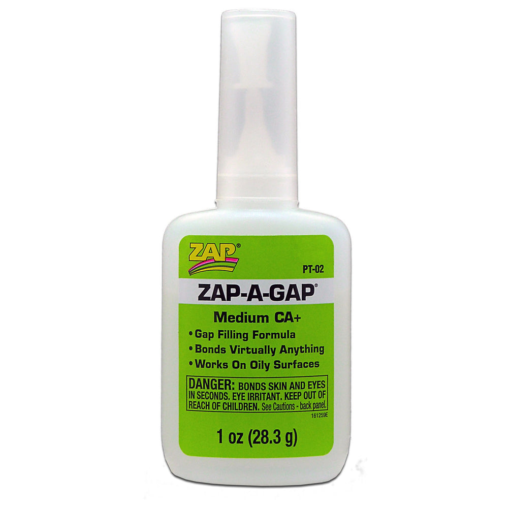 Zap-A-Gap CA+ Medium Cyanoacrylate (Green) 1oz/28.3g