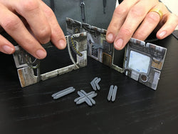 Battle Systems: Plastic Terrain Clips - Grey