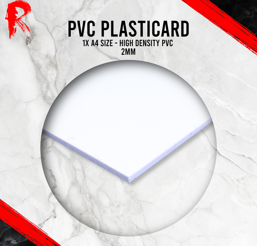 A4 High Density PVC Plasticard Sheet 2mm - Ronin Games