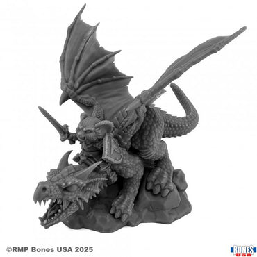 Reaper: Dungeon Dwellers: Mousling, Knight of the Flame Wyrm on Dragon