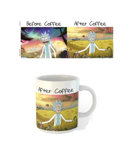 Rick and Morty before and after Coffee Mug