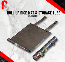Roll Up Dice Mat & Storage Tube - Dragonskin