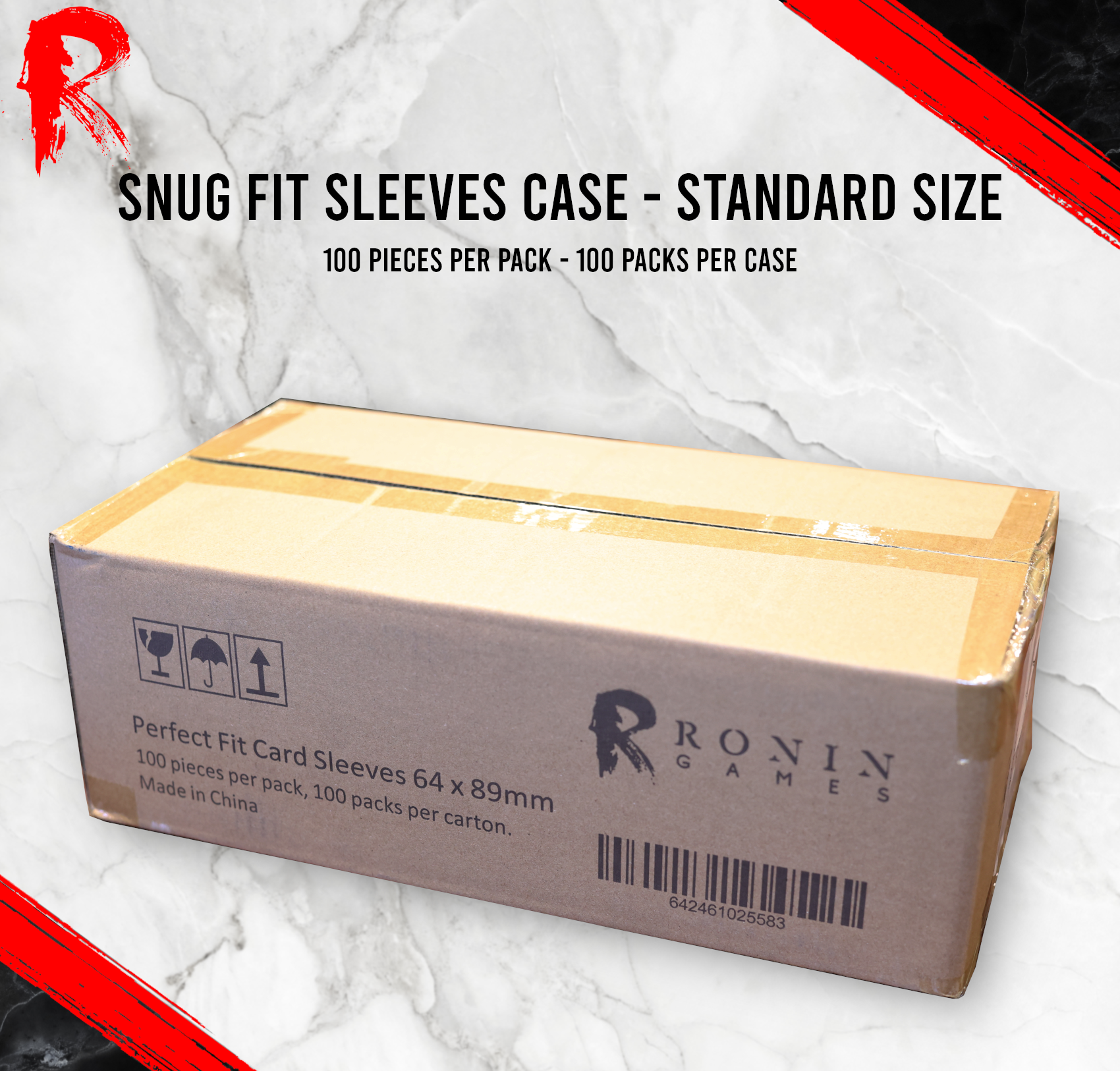 Snug Fit Sleeves - 100pc - Ronin Games - CASE OF 100 PACKS