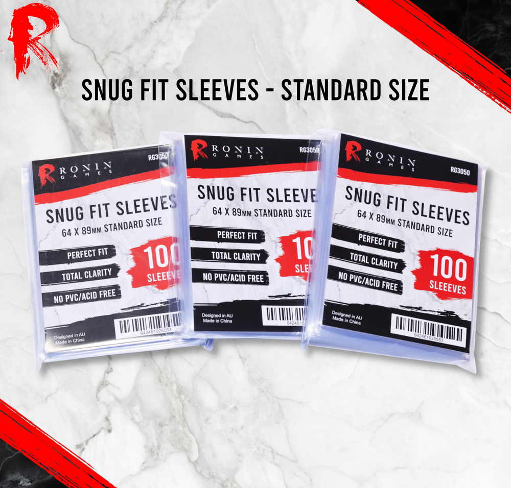Snug Fit Sleeves - 100pc - Ronin Games