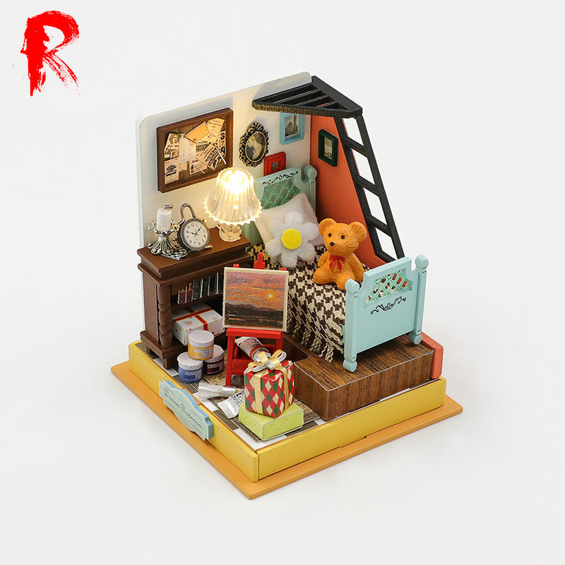 Dream Bedroom 3D DIY Book Nook Model Kit