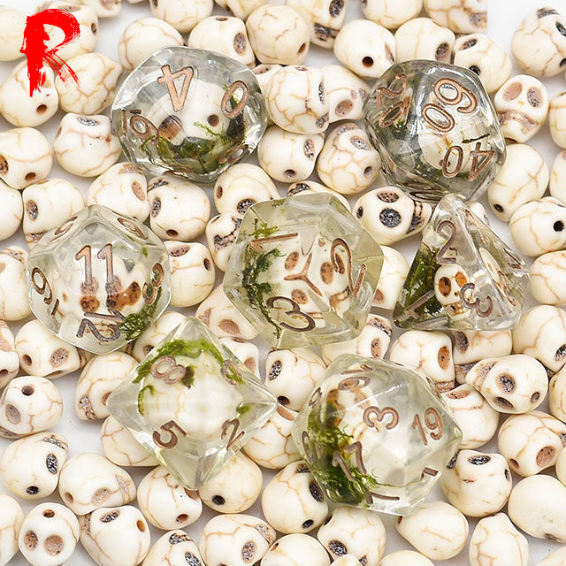 Skull Resin Dice RPG Set - Ronin Games - SA017