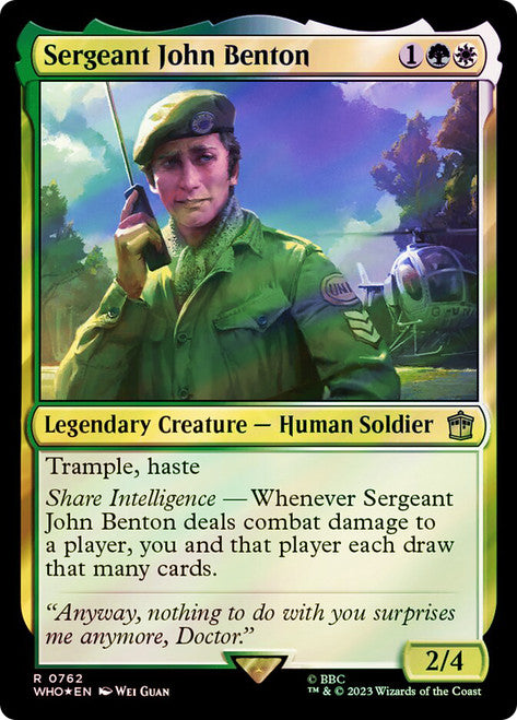 Sergeant John Benton (Surge Foil) [Doctor Who]