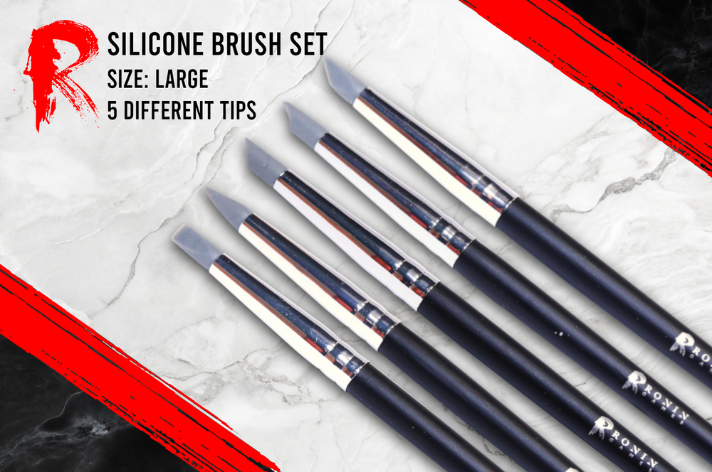 Ronin Games Tools - Set Of 5 Silicone Brushes - Large Size