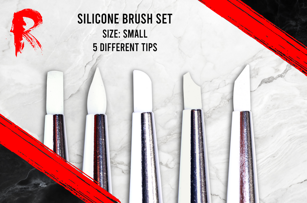 Ronin Games Tools - Set Of 5 Silicone Brushes - Small Size