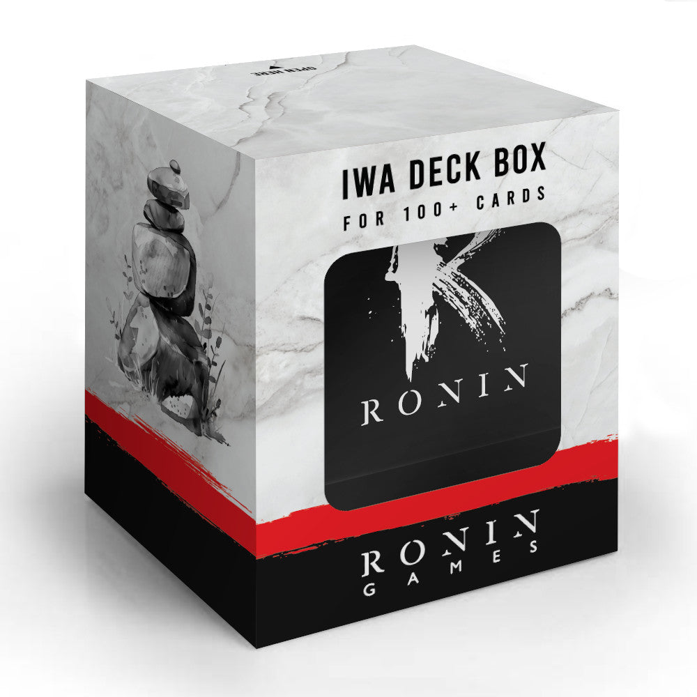 Iwa 100+ Card Deck Box - Solid Black