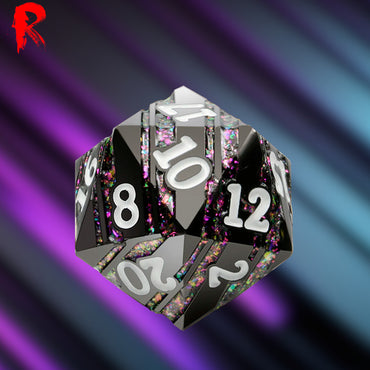 Starforged Metal - Metal Large 33mm D20 - Ronin Games Dice