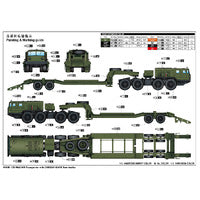 1/35 MAZ-545 Transporter with CHMZAP-5247G Semi-trailer Plastic Model Kit