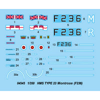 1/350 HMS TYPE 23 Frigate – Montrose(F236) Plastic Model Kit