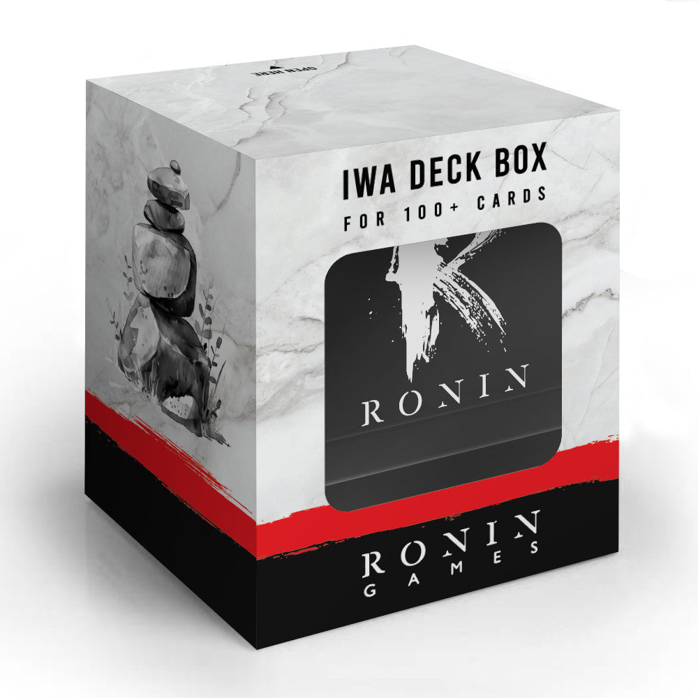 Iwa 100+ Card Deck Box - Translucent Black