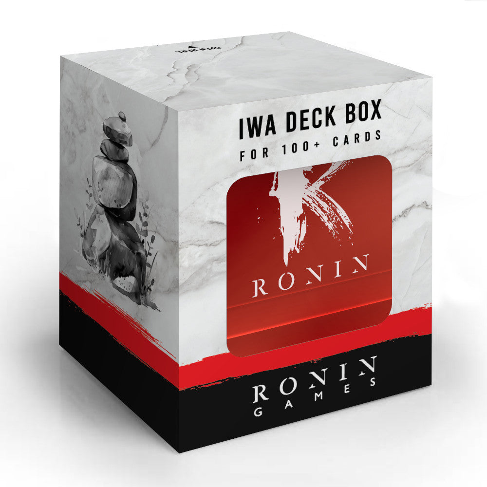 Iwa 100+ Card Deck Box - Translucent Red