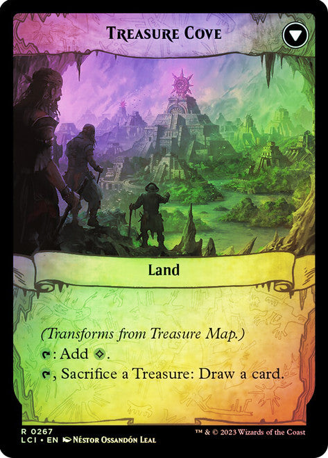 Treasure Map // Treasure Cove [The Lost Caverns of Ixalan Prerelease Cards]