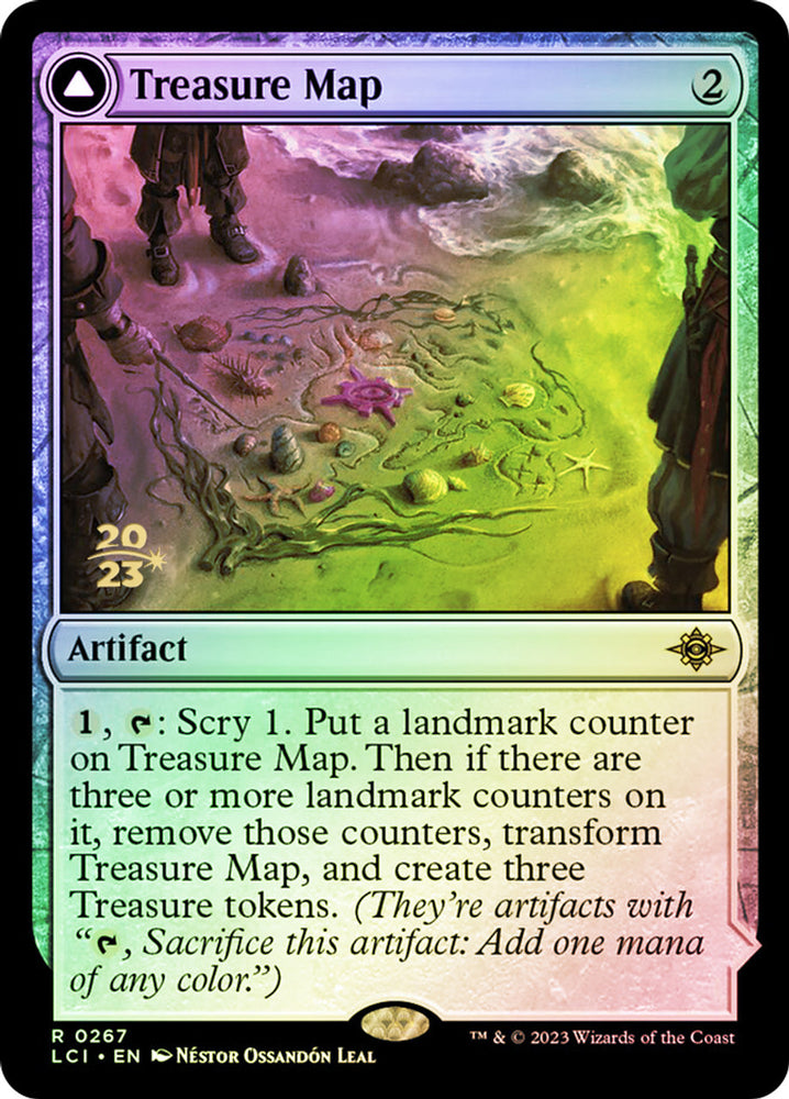Treasure Map // Treasure Cove [The Lost Caverns of Ixalan Prerelease Cards]