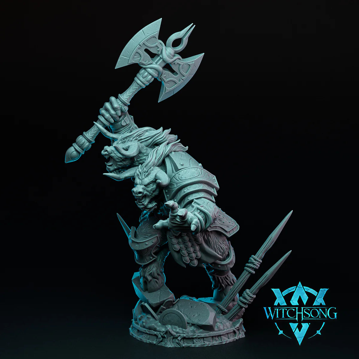 Twinhorn, the Marauder - Witchsong Miniatures - Fox Den Resin Printed Miniature