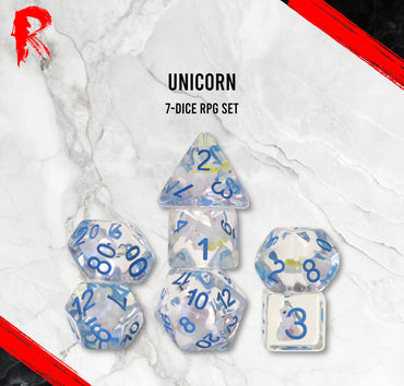 Unicorn Resin Dice RPG Set - Ronin Games