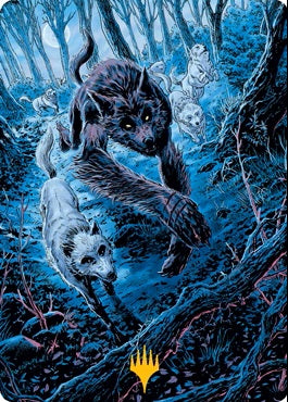 Untamed Pup Art Card (Gold-Stamped Signature) [Innistrad: Midnight Hunt Art Series]