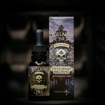 Dystopian Brown - Villainy Inks Handcrafted Enamel Wash - 80ml