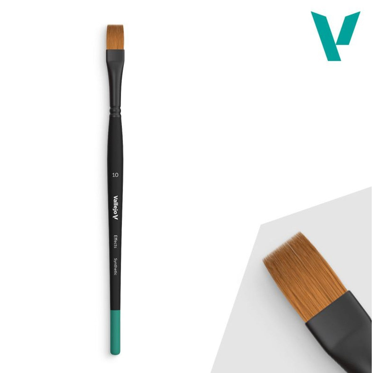 Vallejo Brushes - Effects - Flat Rectangular Brush No. 10