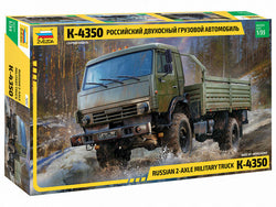 Zvezda 1/35 Russian military 2-axle truck K-4350 Plastic Model Kit