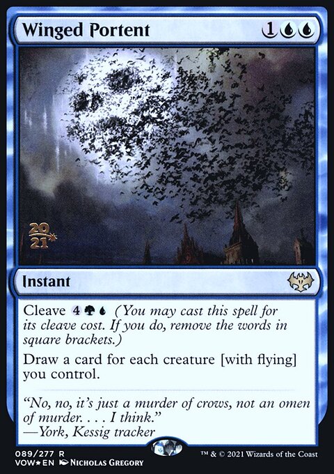 Winged Portent [Innistrad: Crimson Vow Prerelease Promos]