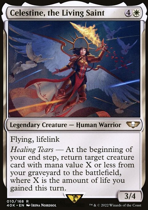 Celestine, the Living Saint (Surge Foil) [Warhammer 40,000]