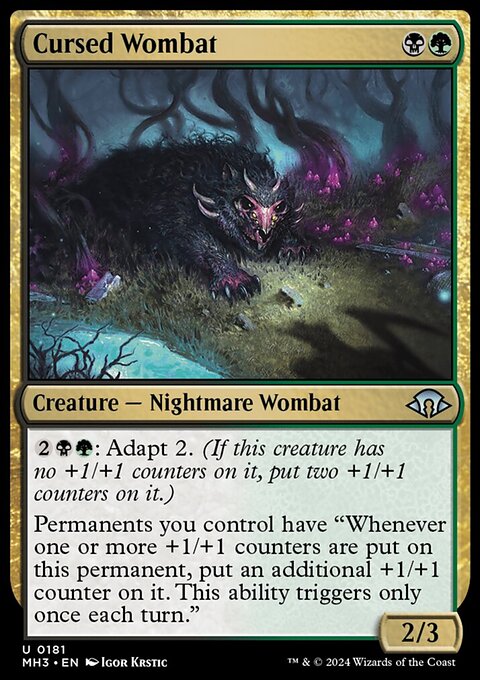 Cursed Wombat [Modern Horizons 3]