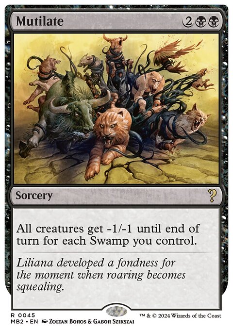 Mutilate (White Border) [Mystery Booster 2]