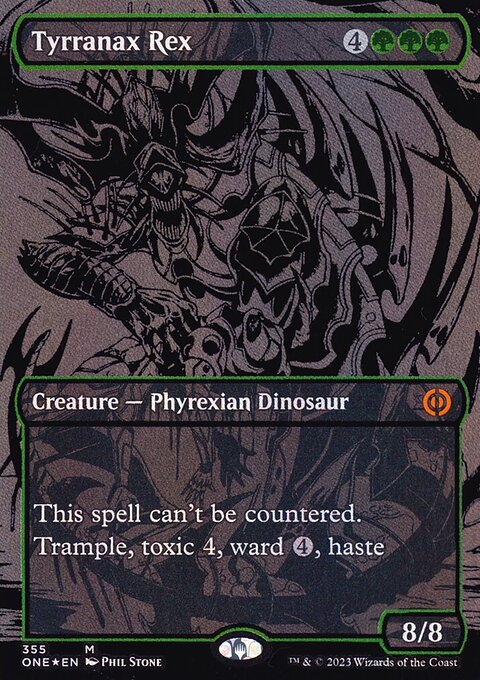 Tyrranax Rex (Oil Slick Raised Foil) [Phyrexia: All Will Be One]