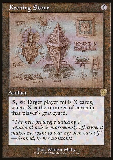 Keening Stone (Retro Schematic) (Serialized) [The Brothers' War Retro Artifacts]